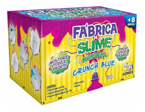 Fábrica De Slime Kimeleka Crunch Blue Art Kids Acrilex