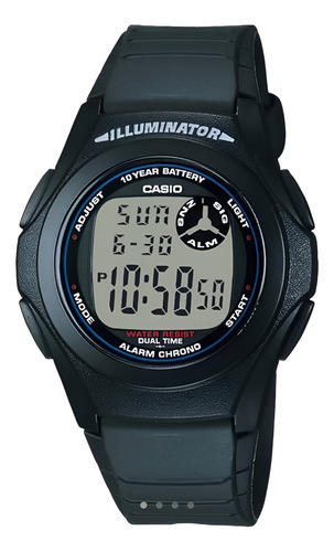 Casio Reloj Digital Clásico Dual Time Modelo F200w-1ac