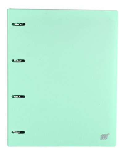 Caderno Fichário Argolado A4 C/ Divisórias Verde Claro - Yes