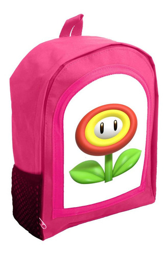 Mochila Infantil Rosa Nena Nene Mario Bros R21