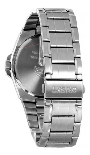 Relógio Orient Masculino Mbss1398 Azul Aço Prova Dagua Cor da correia Prata Cor do bisel Prata