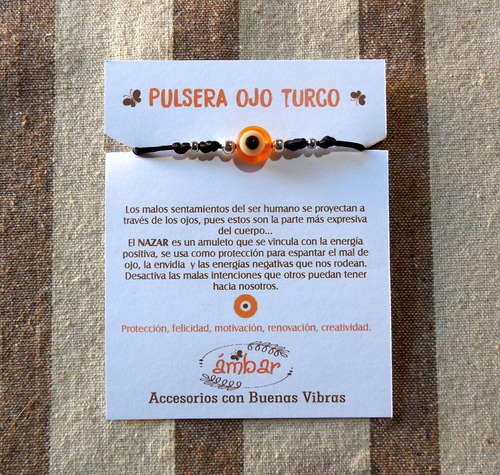 Pulsera Ojo Turco - Varios Colores, Diferentes Significados