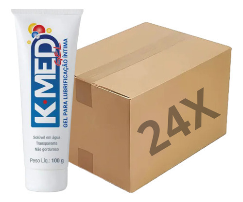 Kit 24 Gel Lubrificantes Intimo K-med 100g Sem Sabor Cimed