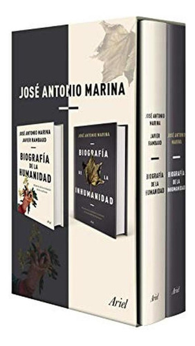 Estuche Biografia de la inhumanidad + Biografía de la humanidad (Ariel), de Marina, José Antonio. Editorial Ariel, tapa pasta dura en español, 2021