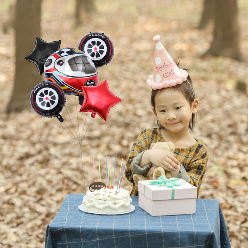 1 Juego De Globos Para Fiesta De Cumpleaños Con Coche De Car
