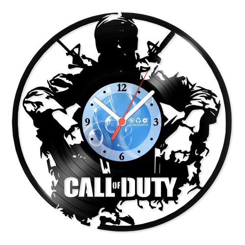 Relógio De Parede Disco Vinil Call Of Duty - Vjg-032