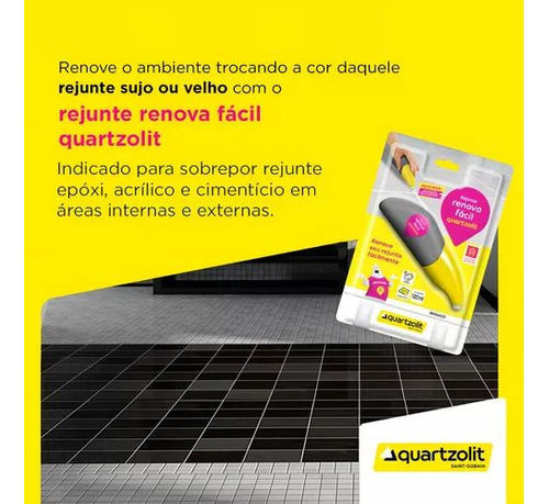 Rejunte Acrílico 120ml Quartzolit Branco Pronta Entrega