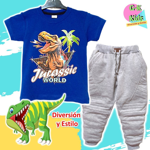 Conjuntos De Dinosaurios Para Niños - Camiseta Y Jogger | MercadoLibre Conjuntos De Dinosaurios Para Niños - Camiseta Y Jogger | MercadoLibre