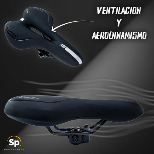 Imagen 9 de 10 de Asiento Para Bicicleta De Montaña Negro Con Gris Vazher