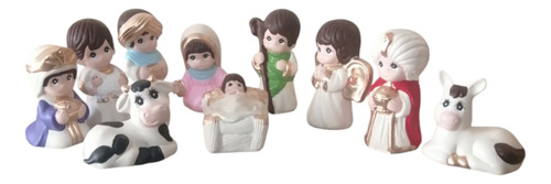 Nacimiento Navideño 10 Figuras Artesanal Navidad. 