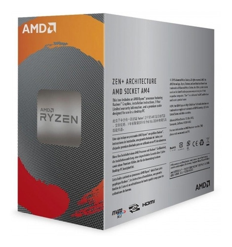 Amd Ryzen 3 3200g Yd3200c5fhbox De 4 Núcleos E 3.6ghz