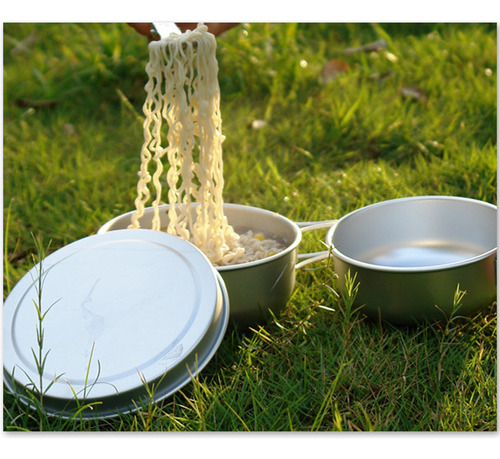 Juegos De Platos Y Cuencos De Campamento Para Mochileros, Cu