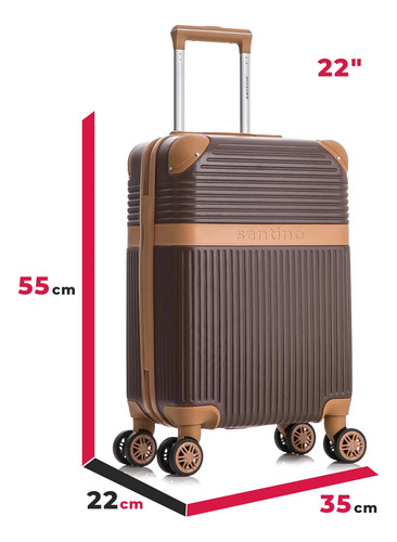 Mala Viagem Pequena Com Rodinhas 360 Abs 10kg Krabi