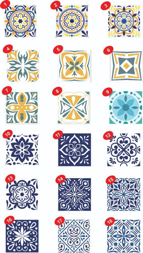 Azulejos Autoadhesivo Cocina 10 Un. 15x15 Sticker