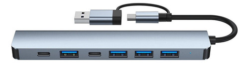 J Estação De Acoplamento Tipo C 7 Em 1 Divisor De Hub Usb-c