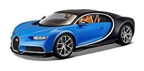 Bugatti Chiron Blue Black 124 Por Maisto 31514