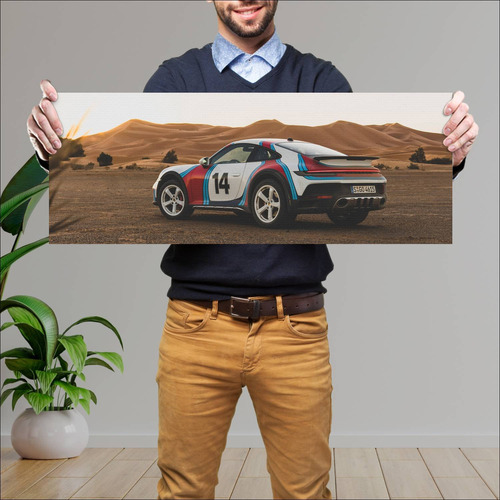 Cuadro 30x80cm Auto 2023 Porsche 911 Dakar 015