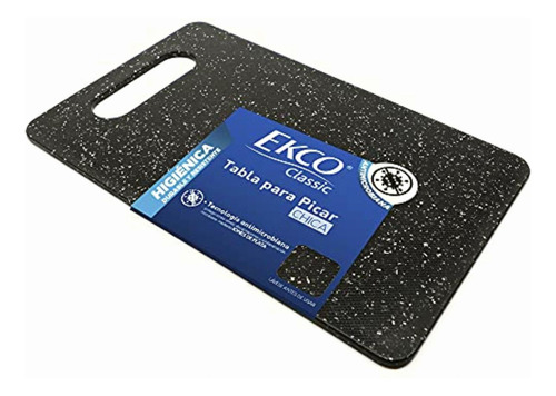 Ekco 70021 Tabla Para Picar Antimicrobiana Classic, Negro,