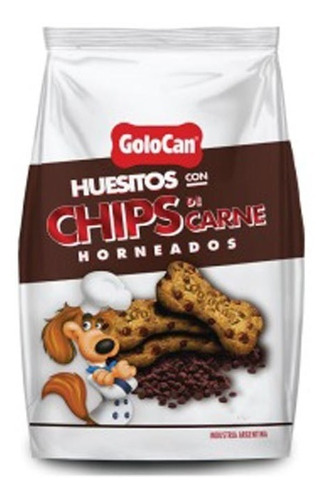 Golocan Snack Huesitos C/ Chips Carne 120gr X 5unid