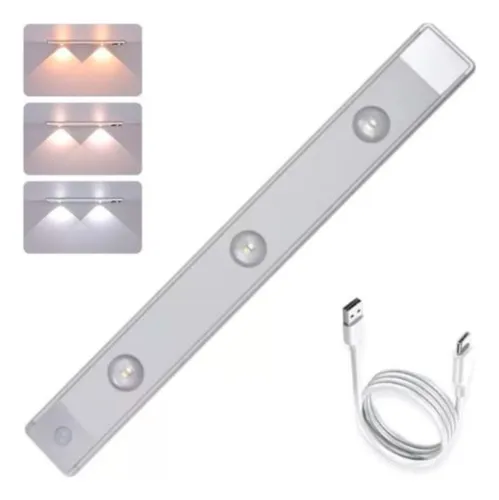 comprar Luz Led Deco Sensor Movimiento Recargable 40cm Alacenas