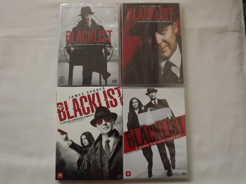 Box Dvd The Blacklist 1ª A 4ª Temporadas -originais-lacrados