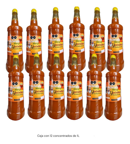 Concentrado Para Michelada Sabor Mango 12 Piezas 1l Yumbalám