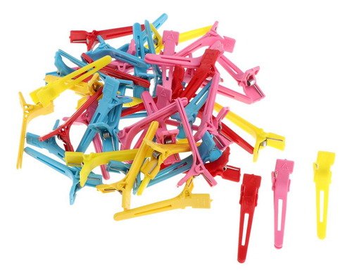 . Clips De Corte De Cabello Plástico De 50 Piezas Salon