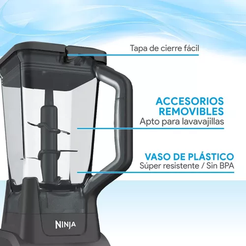 Licuadora 4 vel vaso plastico ninja professional