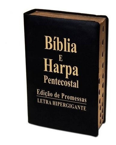 Bíblia Sagrada Letra Hipergigante, Harpa Pentecostal / Luxo