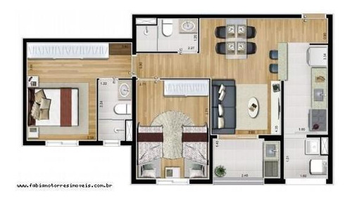 Apartamento Para Venda Em São Bernardo Do Campo, Jardim Do Mar, 2 Dormitórios, 1 Suíte, 2 Banheiros, 2 Vagas - Marco Zer_2-296625