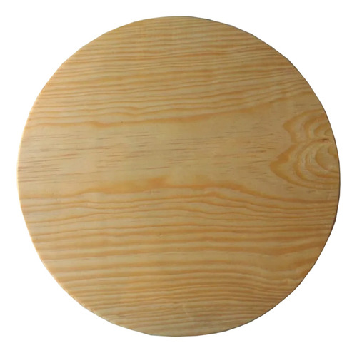 Tabla Madera Pino Circular  Plato Redonda 45cm Jgo. 3 Pzas