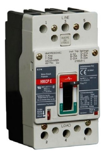Interruptor Eaton Hmcpe050k2c, 50a, 3p, 600vac, Hmcp