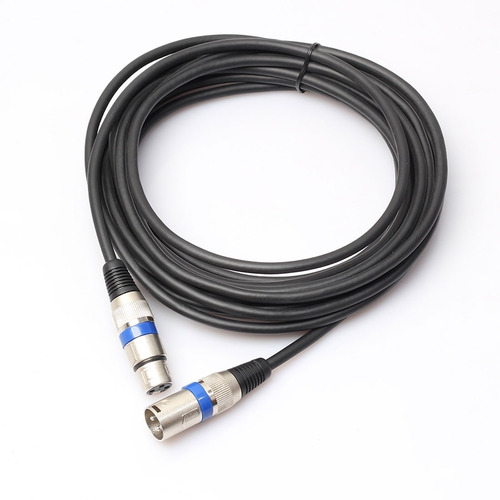 Cable Xlr Macho A Xlr Hembra De 10 Mts Para Microfonos
