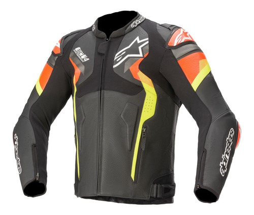 Jaqueta Alpinestars Atem V4 Esportiva Vermelho Cupim Couro