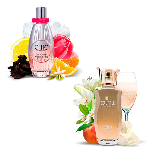 Kit 2 Perfumes Importados Chic E Be Beautiful I Scents