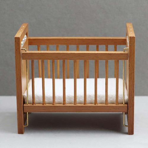 1:12 Dollhouse Cradle Diy Craft Room Decor Accesorios