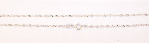 Imagen 4 de 7 de Conjunto Plata 925 Dona + Cadena Singapur X 40/45/50cm