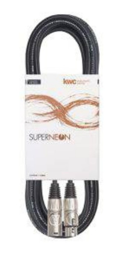 Cable Micrófono Kwc Superneon 804 Cn/cn 6mm X 9 Mts. Bernal