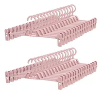Comprar 30 Perchas Pantalones Clips Perchas De Plástico Apilab...