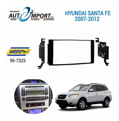 Adaptador De Radio Hyundai Santa Fe 2007-2012 Metra