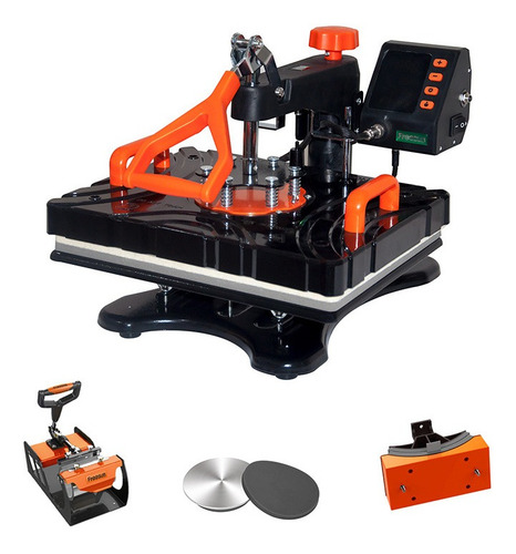 Prensa Térmica 8x1 Sublimação Camiseta Chinelos Bones Pratos