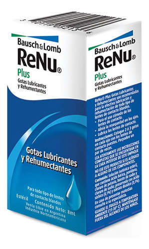 Renu Plus Gotas Lubricantes C/8ml Bausch + Lomb