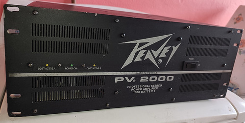 Poder Peavey Pv 2000 Negro 2 Kw (Usado)