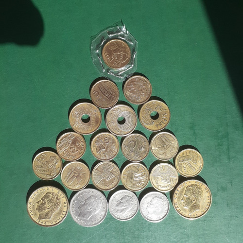 Monedas Antiguas España Rey Juan Carlos X 21 Un Varios Años (Usado)