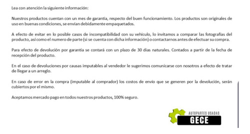 Manguera De Vacio Peugeot 207 1.4 Std 2006-2013 (Usado)