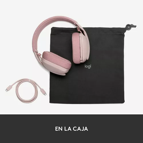 Auriculares Inalámbricos Over-ear Logitech Zone Vibe 100 Color Rosa