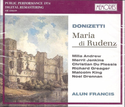 Donizetti - Maria De Rudenz - Andrew Jenkins Francis - 2 Cds