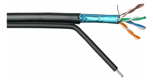 Linkmade 100m F/utp Negro Exterior C/portant Cat5e Unifilar