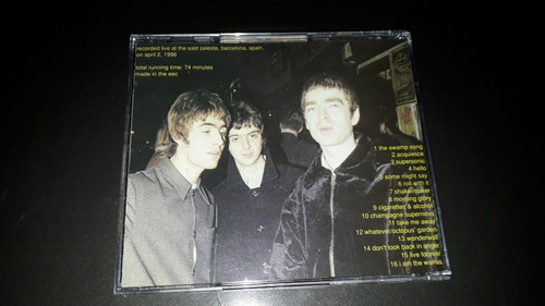 Cd Oasis - Pop Up In Barcelona 1996 Pro Sourced Silver Disc (Usado)
