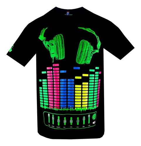 Playeras con luz led new arrivals
